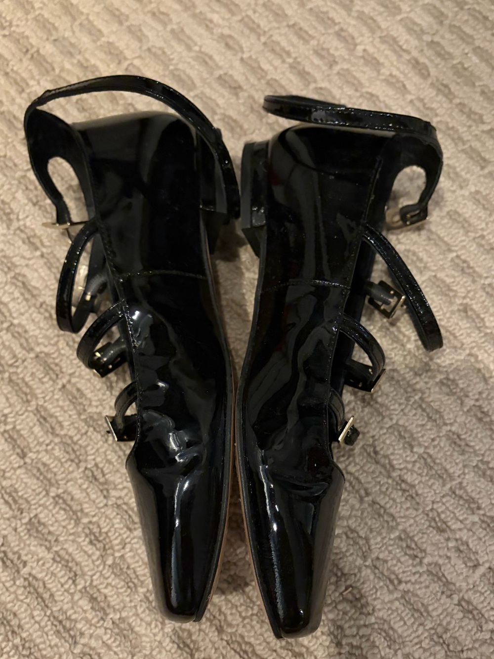 ALOHAS Black Patent Luke Leather Ballet Flat - Picture 6 of 9